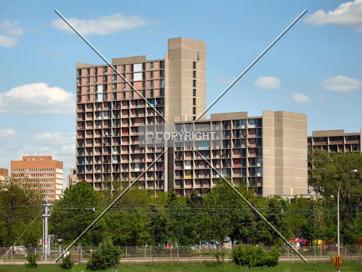 Distant view to the northeast from 13th Avenue South