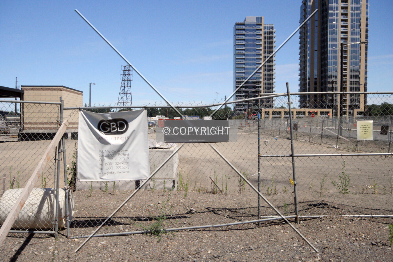 Project contributor's signs