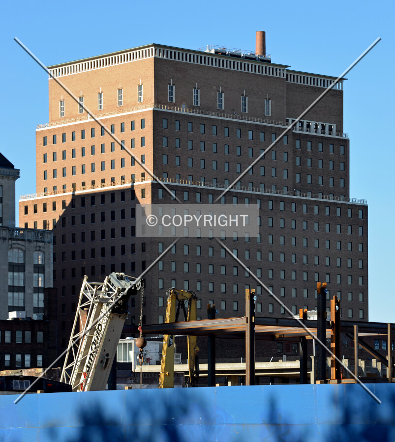 View from the northeast at Broad and New Streets
