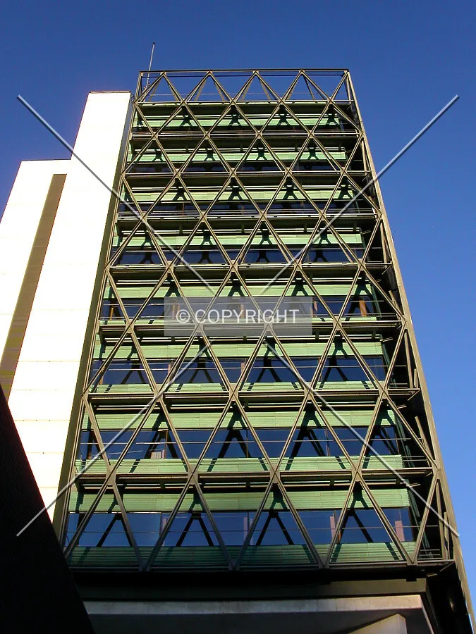 Looking up to the western side