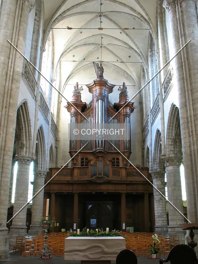 View on the main porch from the center of the church
