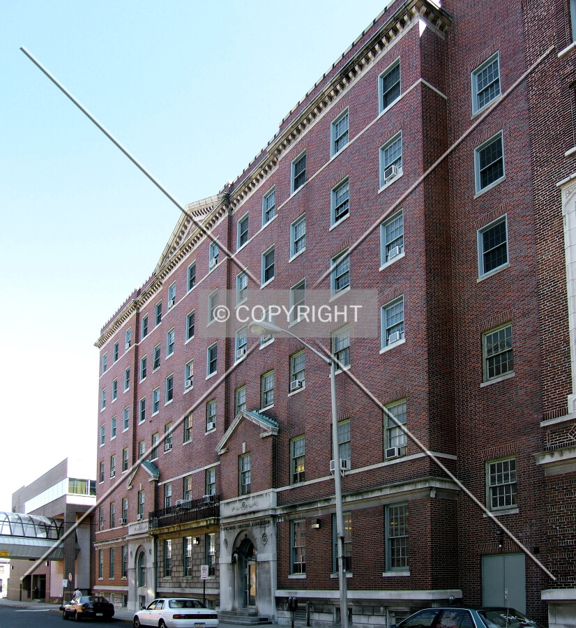 View of the north wing from the southwest on Reed Street