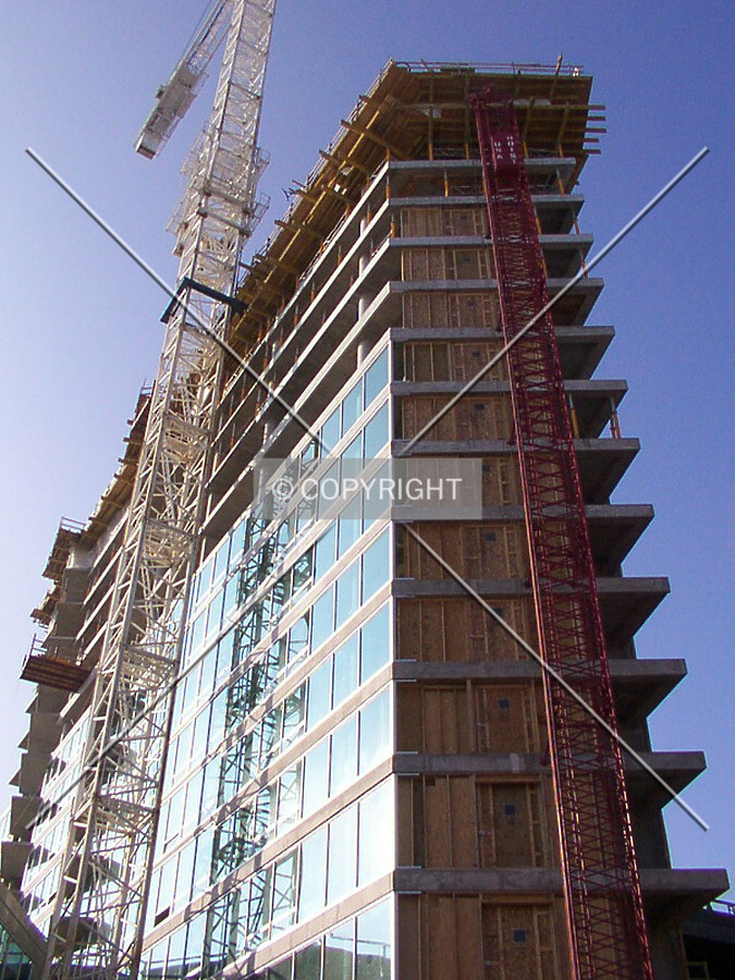 Looking up from the east side