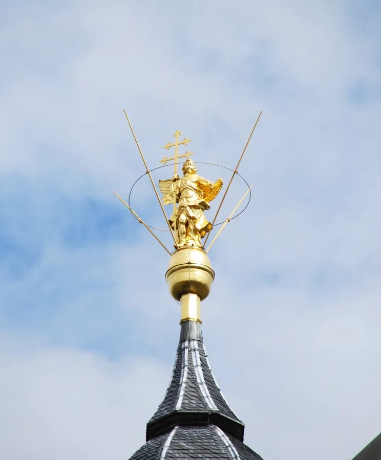 Onion spire above the back entrance