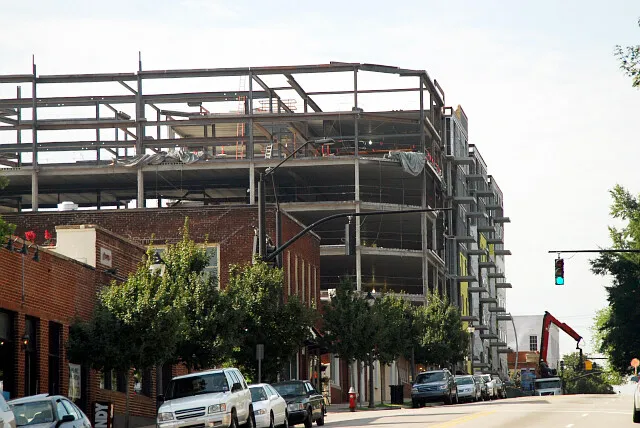 View from the north along Glenwood Avenue
