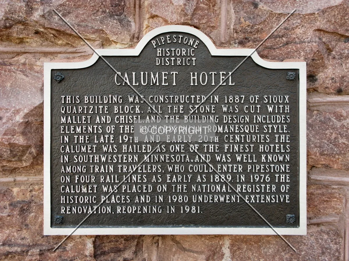 HIstorical plaque on Main Street facade