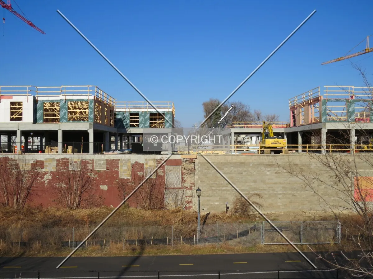 View to the north across the Midtown Greenway