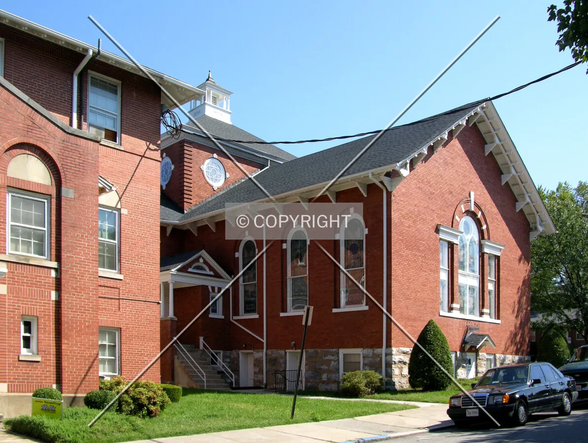 From across Mountain Avenue to the southwest