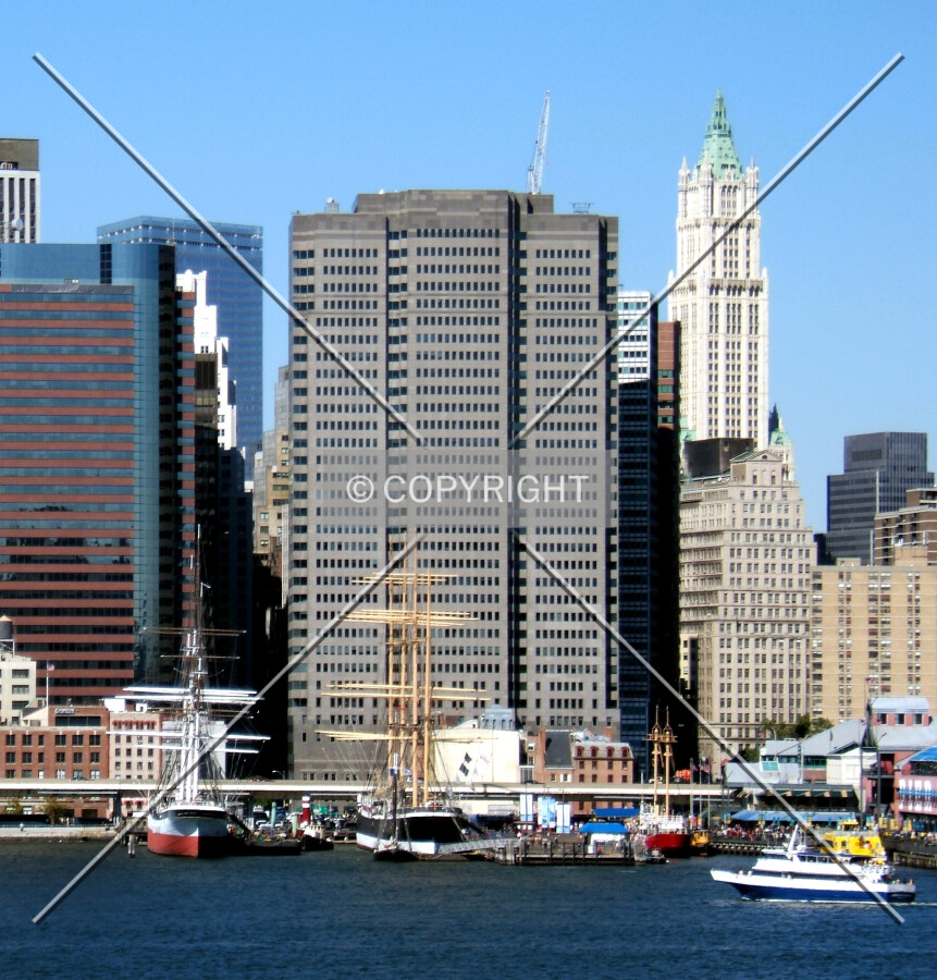 View from the southeast across the East River