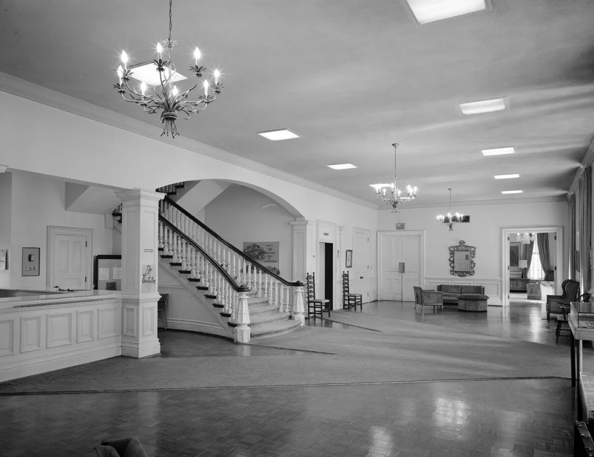 Entrance lobby looking northeast