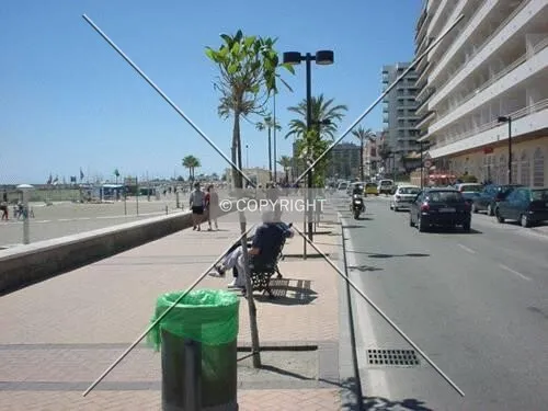 Promenade with beach