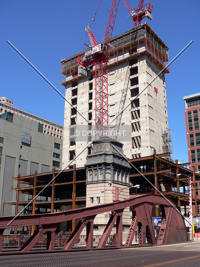 View to the northwest from the LaSalle Street Bridge