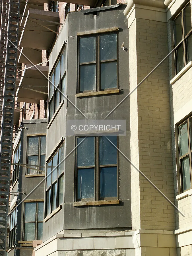 Oriels on the east facade