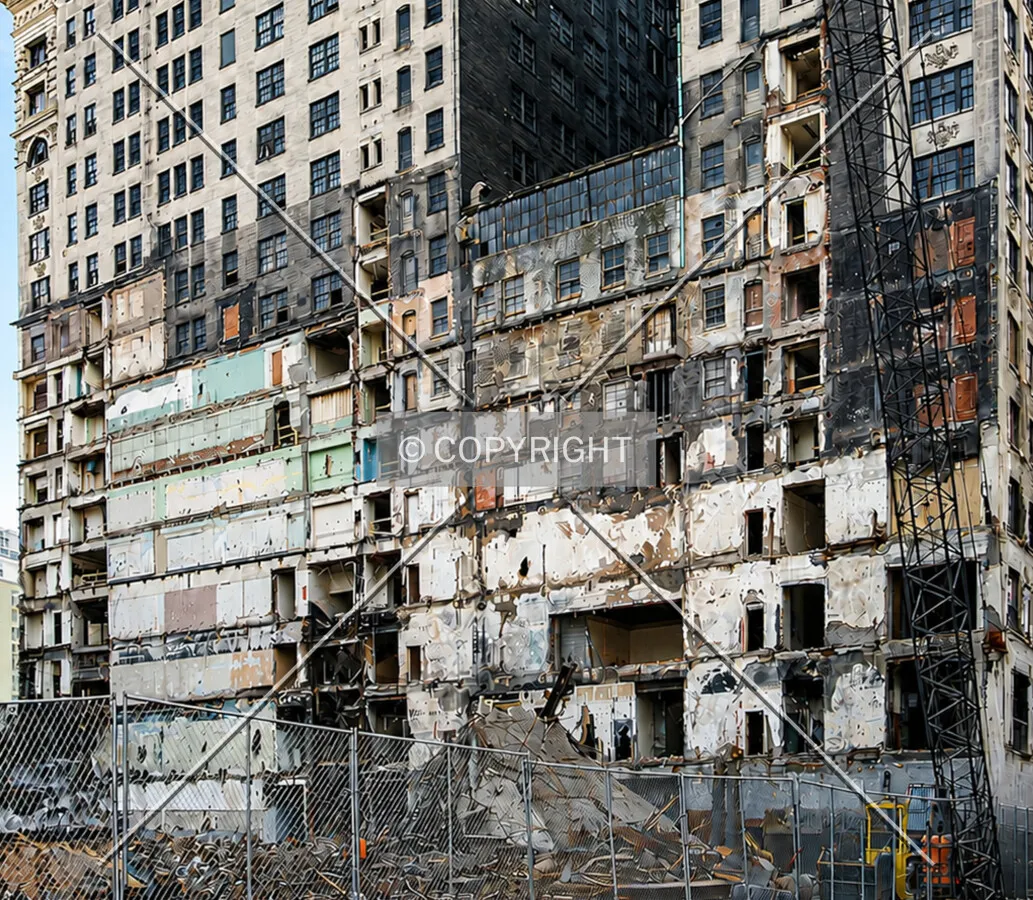 View of the Syndicate where the Century Building once stood, Saturday, February 5, 2005