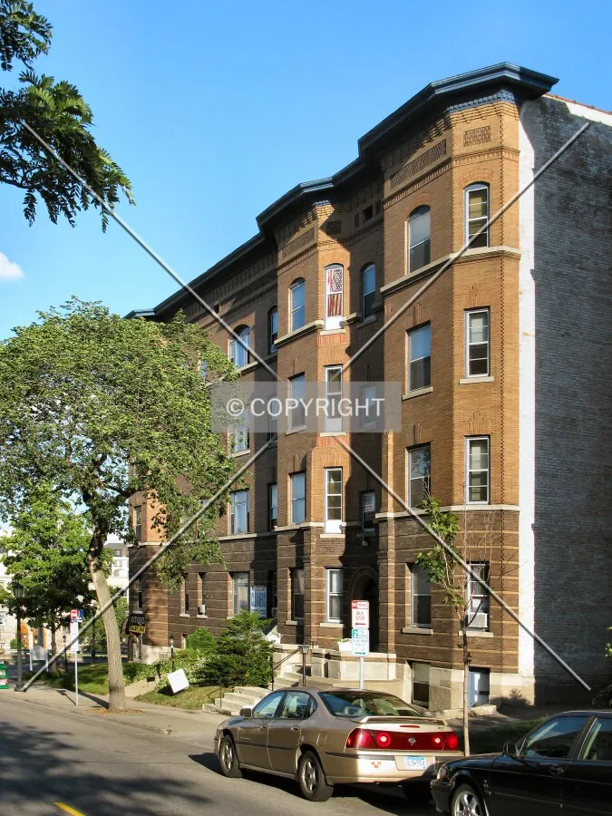 View to the southeast across Douglas Avenue