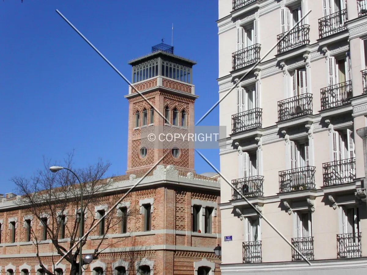 Typical Madrid's architecture from late 19th century