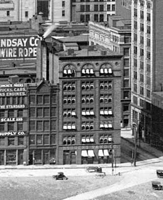 Vintage view from the southwest