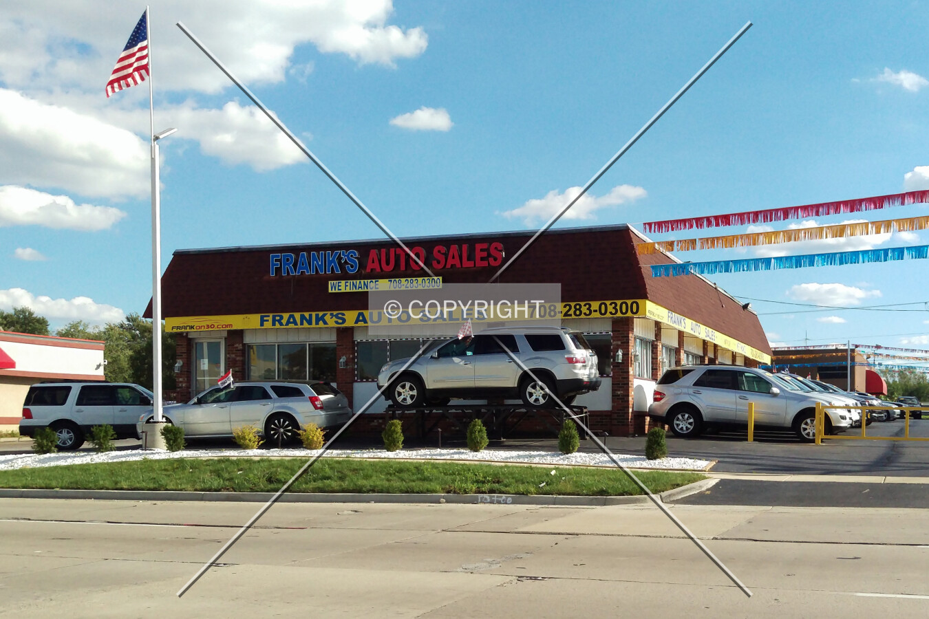 View from the northwest; September 13, 2015