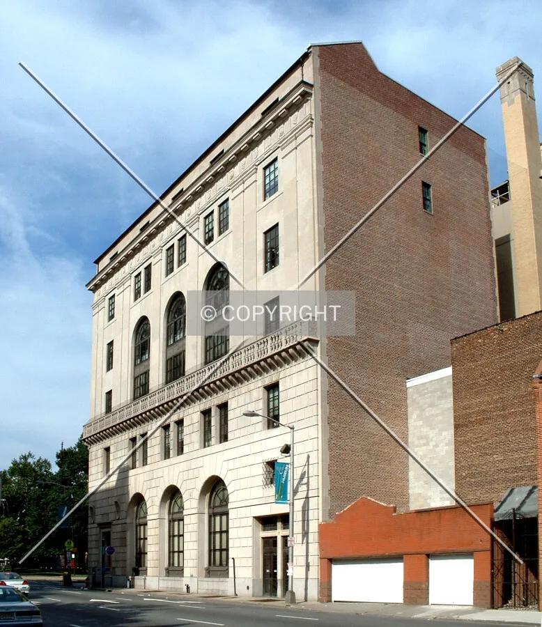 View from the southwest across Washington Street