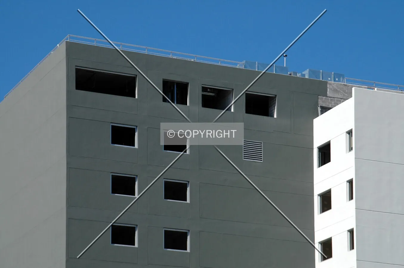 Top of the buildings north side