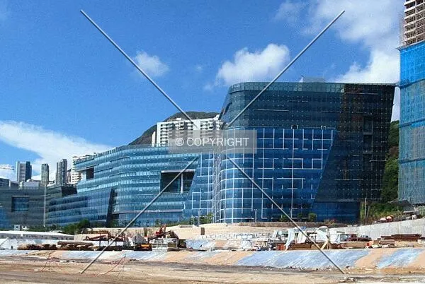 View from seaward side of building site