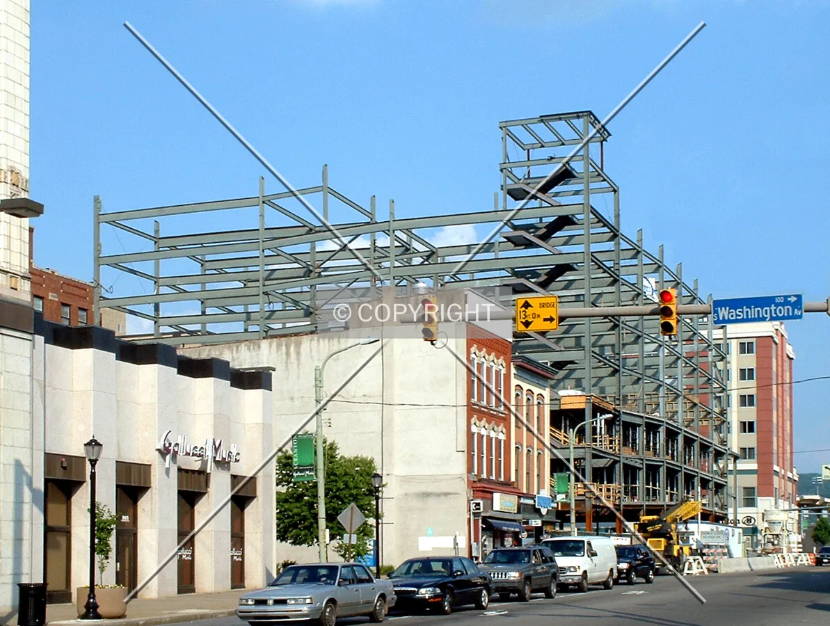 View from the northwest along Lackawanna Avenue