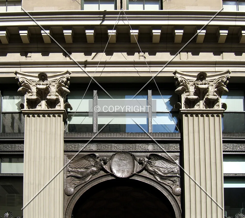 Facade detail on Chestnut Street