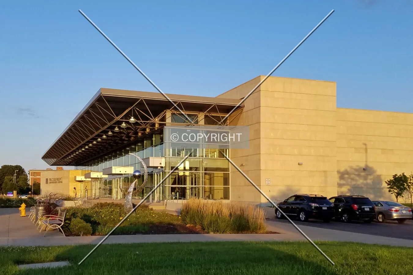 View from the northwest; August 12, 2017