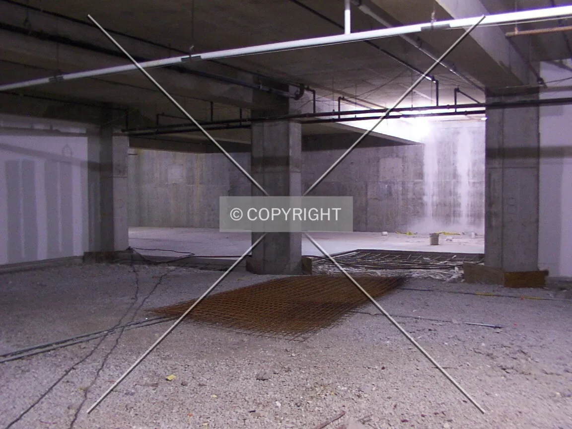 Unfinished floor in the basement; 17 April 2003