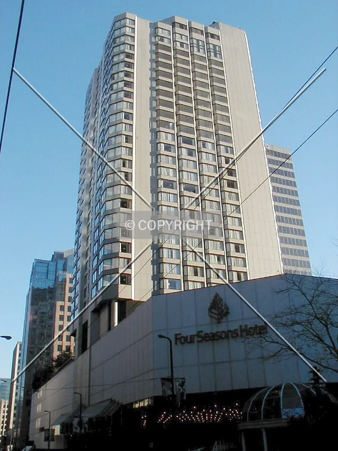 From northwest corner of Howe and West Georgia