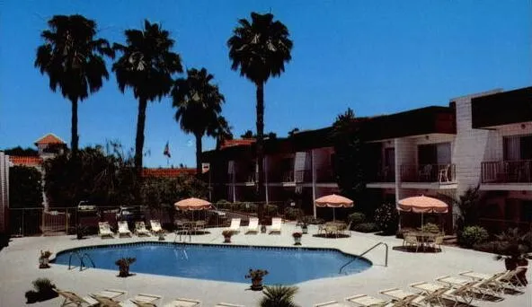 Vintage view from the pool