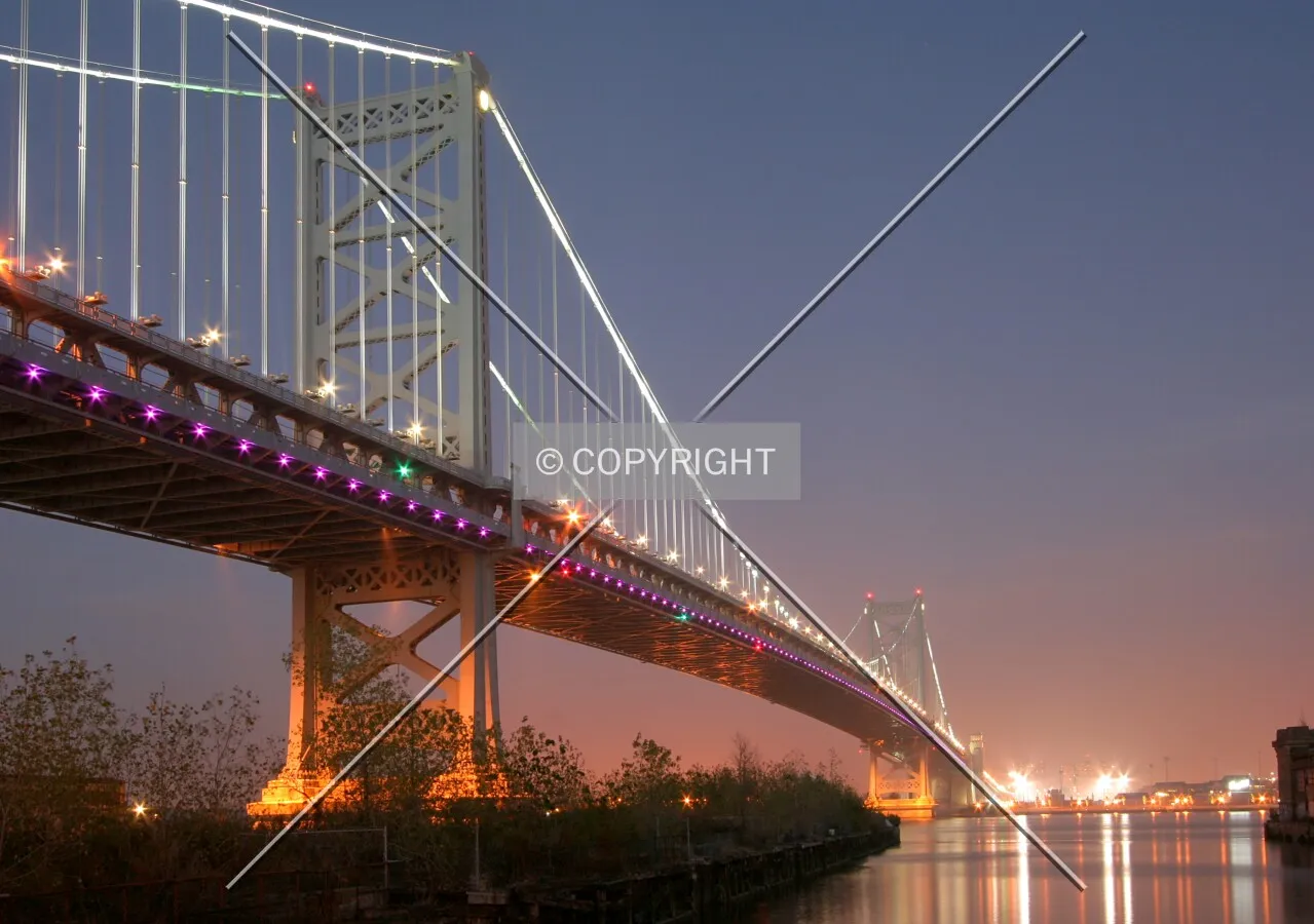 From the west at night