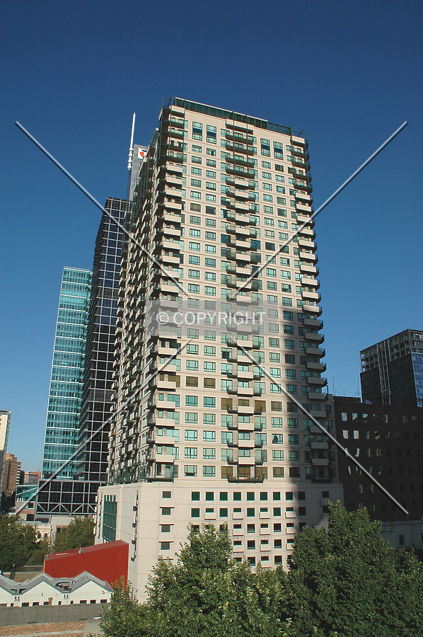 Elevated view from the west