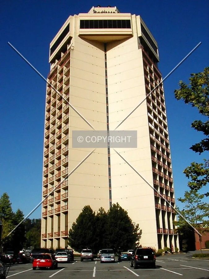 View from the east side of hotel