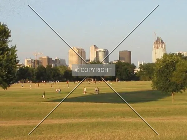 View from the west, from Zilker Park