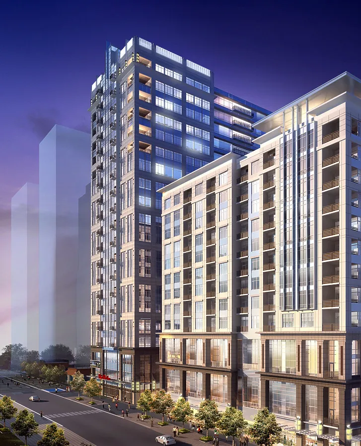 Rendered view from the southwest