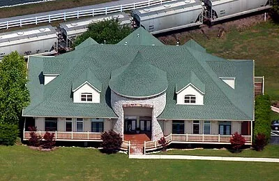 Aerial view from the south