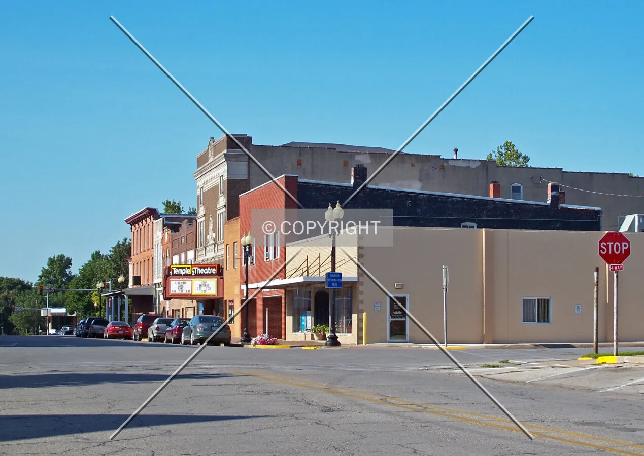 Looking south along North Main Street