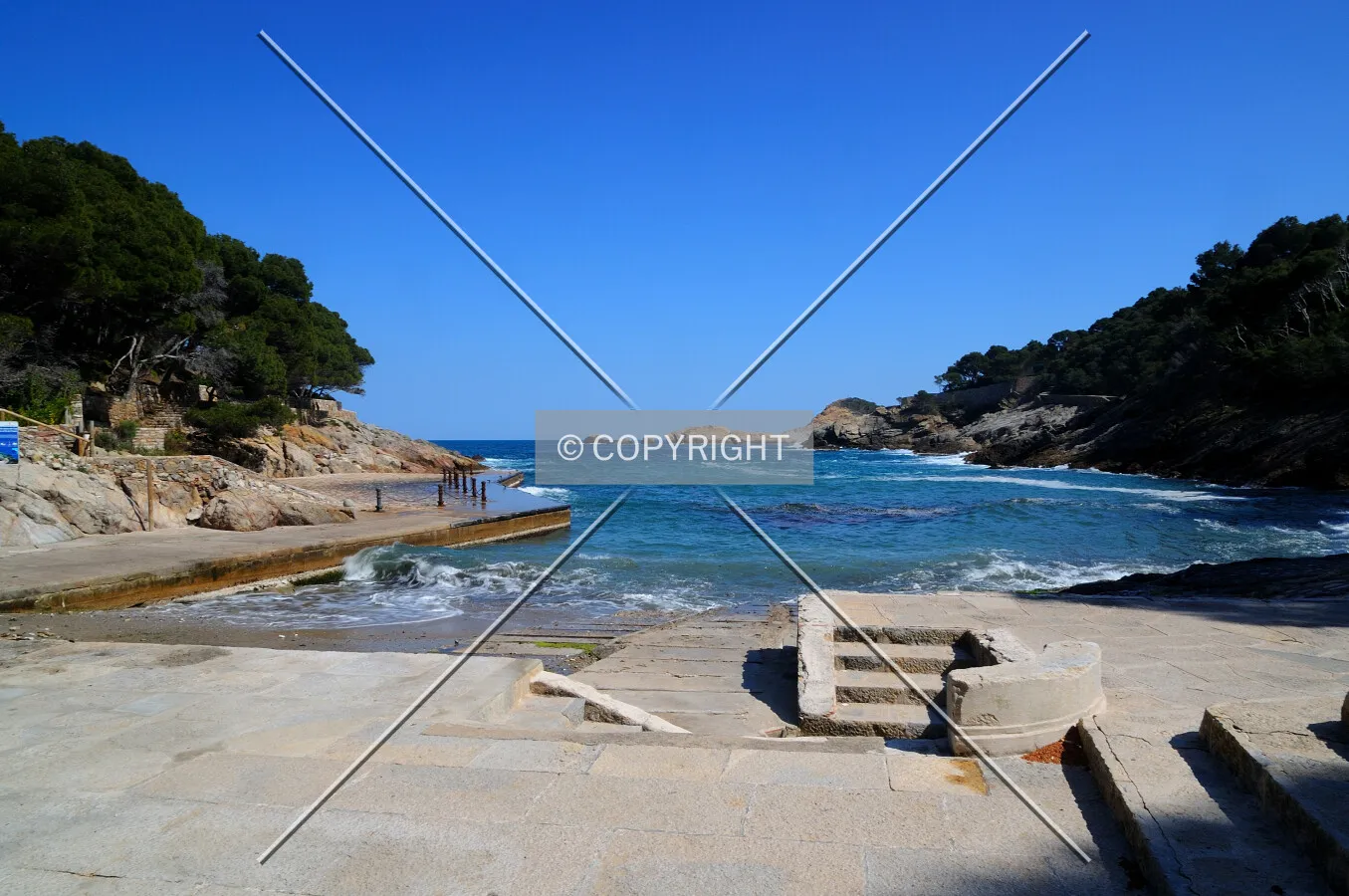 Aiguafreda beach in Costa Brava