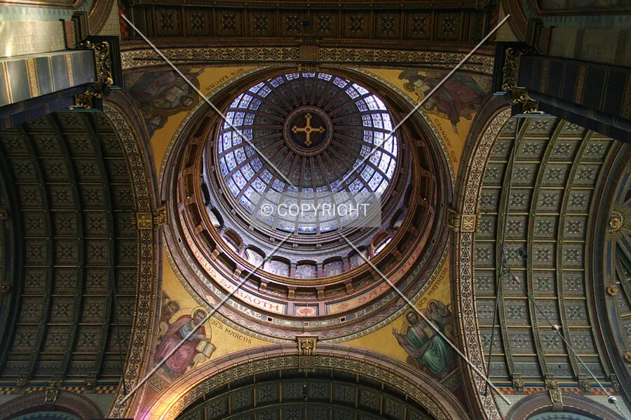 Looking up at the dome