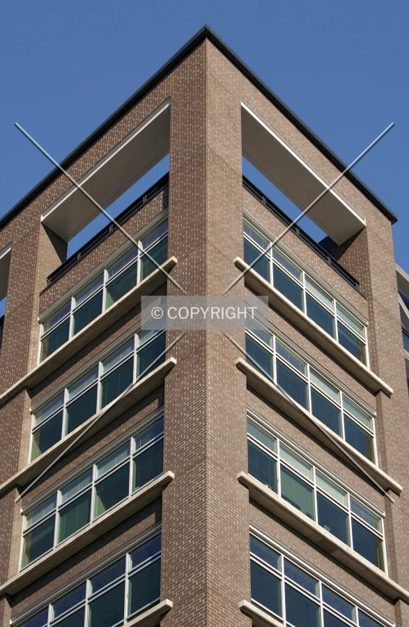 Looking up the southeastern corner