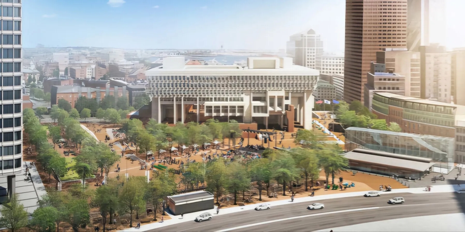 Rendering of proposed renovations