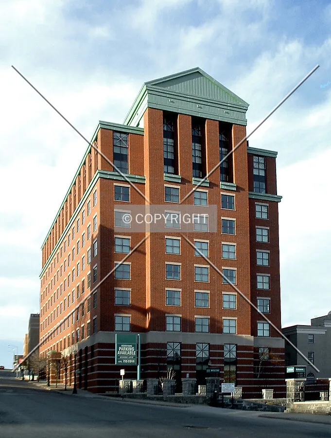 View from the southwest along Chestnust Street