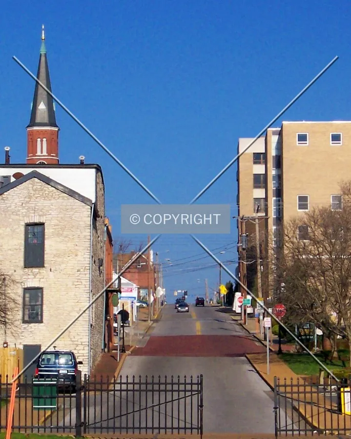Looking west along First Capital Drive