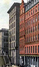 Vintage view from the southeast