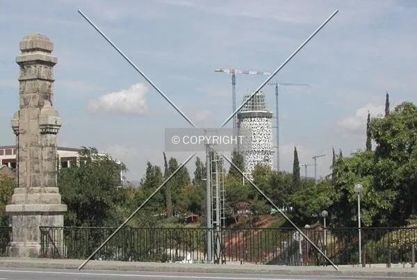 View of the building in the distance