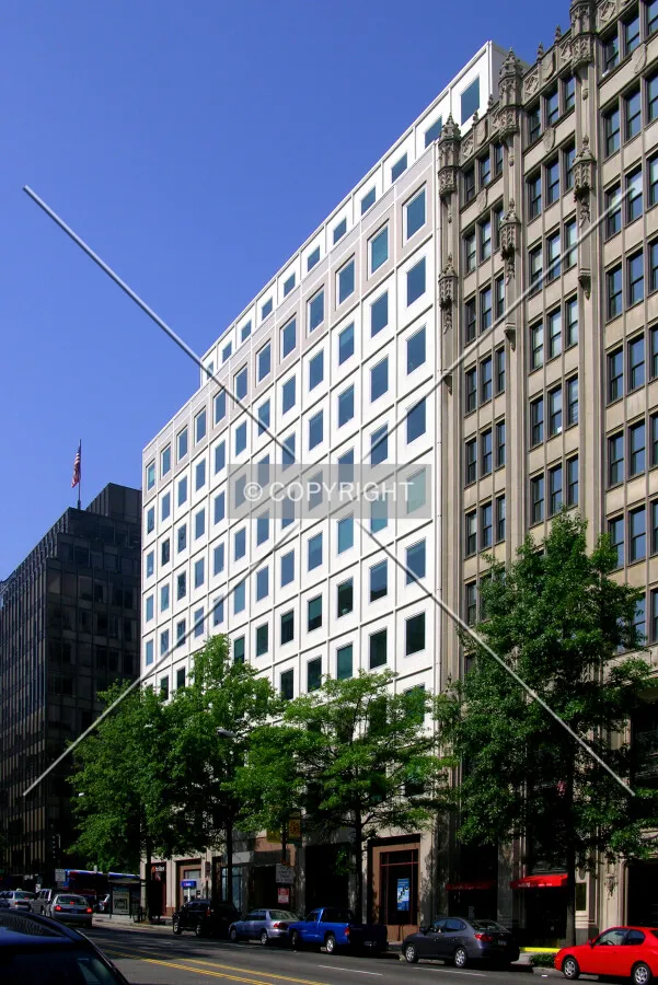 From the northeast across 17th Street
