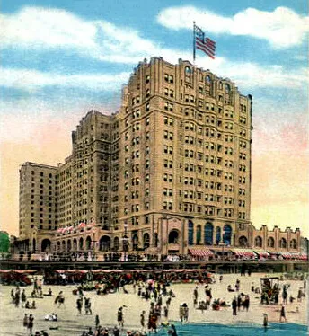 Vintage view of The Ambassador from the southwest