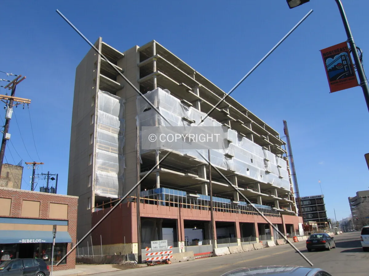 Full height, curtainwall started
