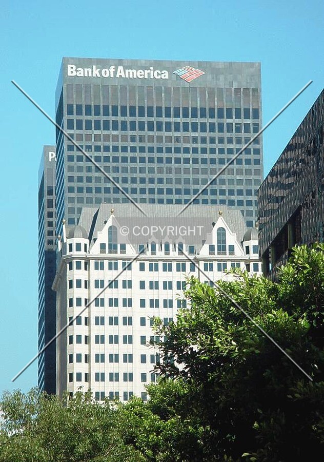 Sitting under the Bank of America Tower
